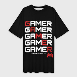 Женская длинная футболка GAMER - GAMER - GAMER