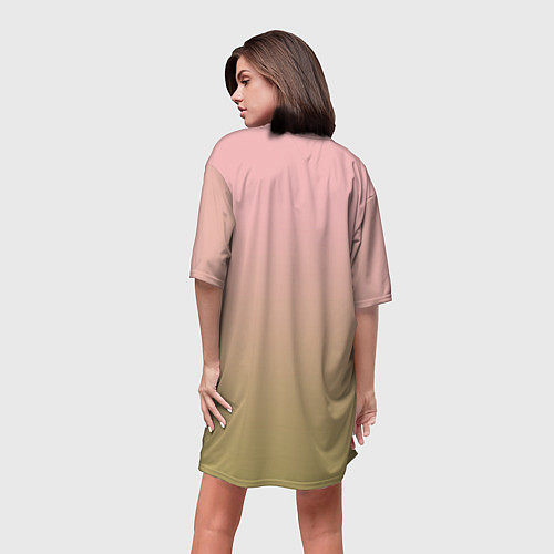 Женская длинная футболка Танец Любви 2 Фламинго / 3D-принт – фото 4
