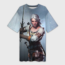 Женская длинная футболка Ciri sword