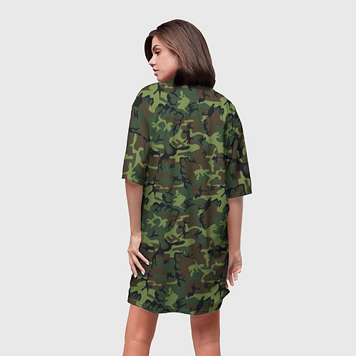 Женская длинная футболка Генерал Пивные Войска / 3D-принт – фото 4