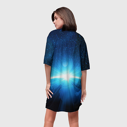 Женская длинная футболка PREY LOGO GAME / 3D-принт – фото 4