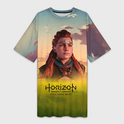 Женская длинная футболка Horizon Forbidden West Aloy