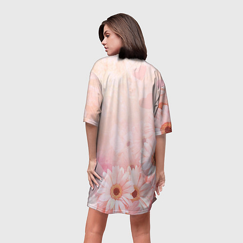 Женская длинная футболка Самая красивая Юлия / 3D-принт – фото 4