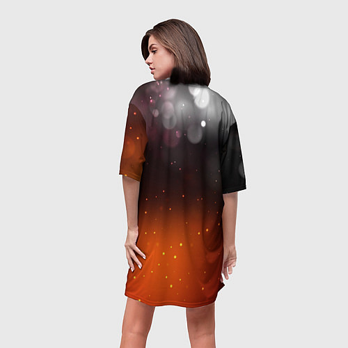 Женская длинная футболка Horizon Fire Aloy / 3D-принт – фото 4