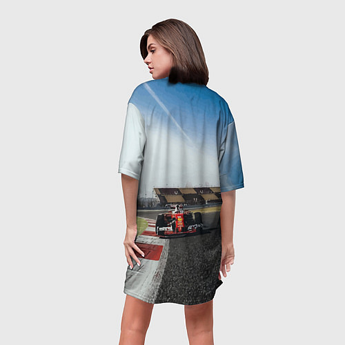 Женская длинная футболка McLaren F1 Racing Team / 3D-принт – фото 4