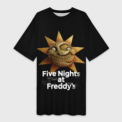 Футболка женская длинная Five Nights at Freddys: Security Breach Воспитател, цвет: 3D-принт