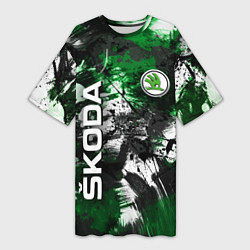 Женская длинная футболка Skoda Sport Style Шкода