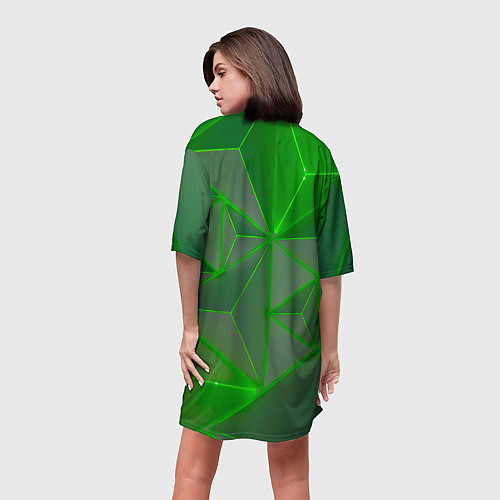 Женская длинная футболка RENAULT РЕНО abstraction / 3D-принт – фото 4