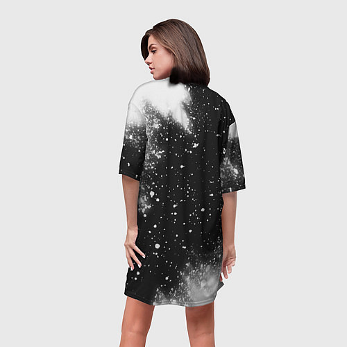Женская длинная футболка ГОСТМЕЙН Краска / 3D-принт – фото 4