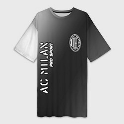 Футболка женская длинная AC MILAN AC Milan Pro Sport, цвет: 3D-принт