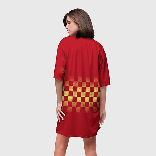 Женская длинная футболка Фиро, Рафталия и Иватани / 3D-принт – фото 4