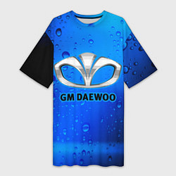 Женская длинная футболка DAEWOO Капли Дождя
