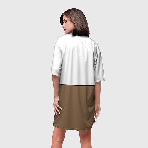 Женская длинная футболка Грустный Щенок Бигля / 3D-принт – фото 4