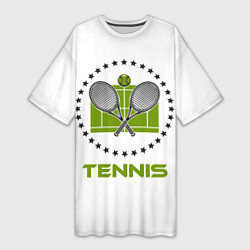 Женская длинная футболка TENNIS Теннис