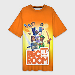 Женская длинная футболка VR игра REC ROOM