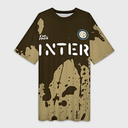 Женская длинная футболка ИНТЕР Inter Est 1908 Брызги