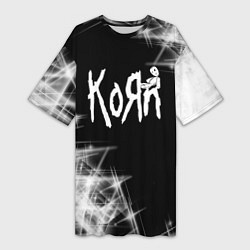 Женская длинная футболка Korn КоРн