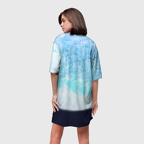 Женская длинная футболка Ванпанчмен Гару / 3D-принт – фото 4