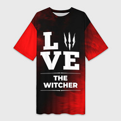 Женская длинная футболка The Witcher Love Классика