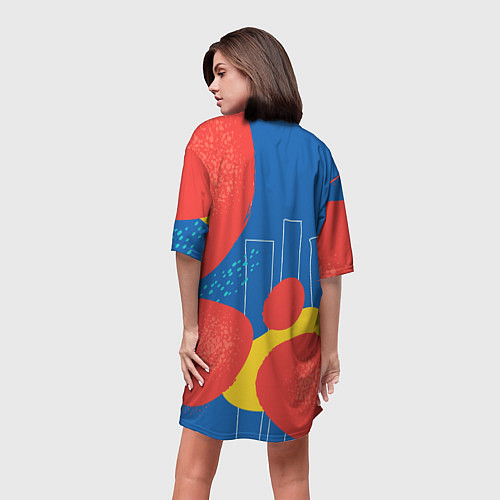 Женская длинная футболка Эш Кетчум с другом Покемоном / 3D-принт – фото 4