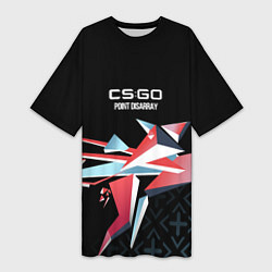 Женская длинная футболка Cs:go - Point Disarray 2022 Буйство красок