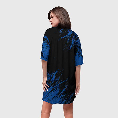 Женская длинная футболка Chelsea текстура / 3D-принт – фото 4