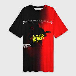 Женская длинная футболка Decade of Aggression - Slayer