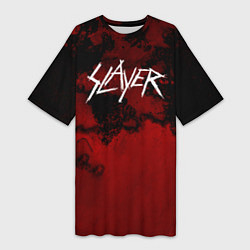 Женская длинная футболка World Painted Blood - Slayer
