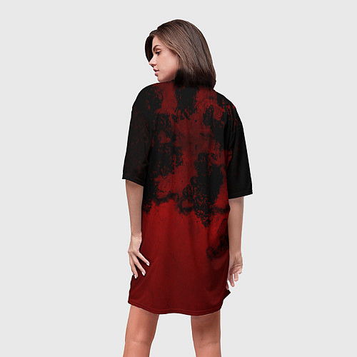 Женская длинная футболка World Painted Blood - Slayer / 3D-принт – фото 4