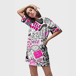 Футболка женская длинная THOSE THINGS THAT MAKE YOU FEEL, цвет: 3D-принт — фото 2