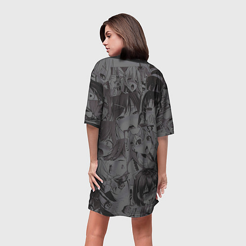 Женская длинная футболка Hiкка / 3D-принт – фото 4