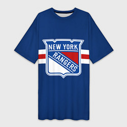 Женская длинная футболка Нью-Йорк Рейнджерс форма