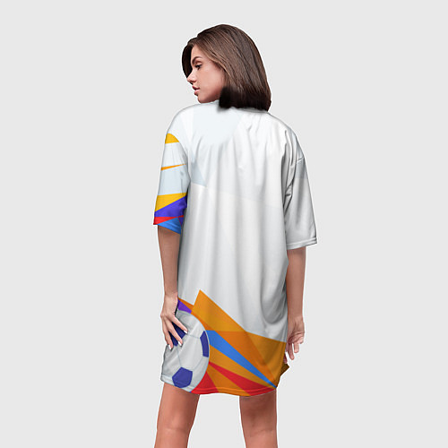 Женская длинная футболка Sevilla Абстракция / 3D-принт – фото 4