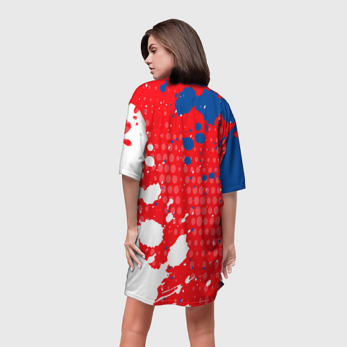 Женская длинная футболка Chelsea Краска / 3D-принт – фото 4