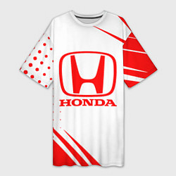 Футболка женская длинная Honda - sport, цвет: 3D-принт