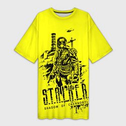 Женская длинная футболка STALKER Тень Чернобыля Альтернатива