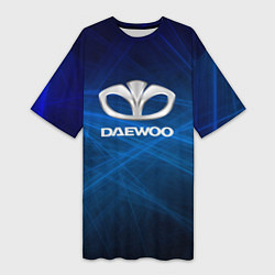 Женская длинная футболка Daewoo - лучи