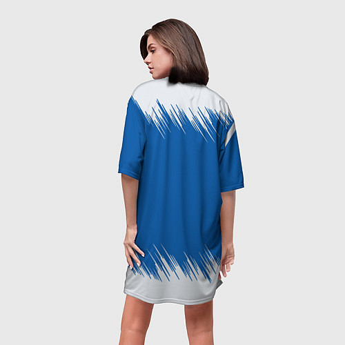 Женская длинная футболка Suzuki - sport / 3D-принт – фото 4