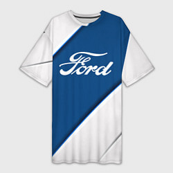 Женская длинная футболка Ford - СИНЯЯ ПОЛОСА