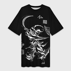 Женская длинная футболка Аниме Самурай Чамплу