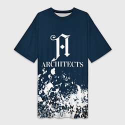 Женская длинная футболка Architects - краска
