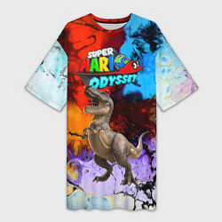 Женская длинная футболка Super Mario Odyssey - Dinosaur - Nintendo