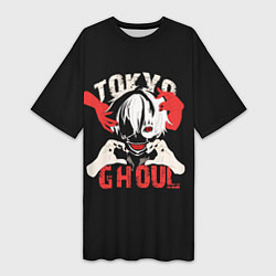 Женская длинная футболка Kaneki Ken - Tokyo Ghoul