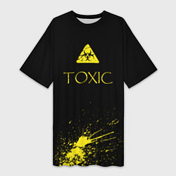 Женская длинная футболка TOXIC - Биологическая опасность