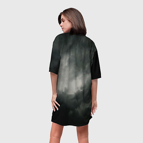 Женская длинная футболка Exhale - Thousand Foot Krutch / 3D-принт – фото 4