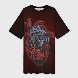 Женская длинная футболка Сердцеед