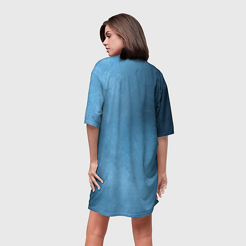 Женская длинная футболка Уэнсдэй Аддамс: Танец / 3D-принт – фото 4