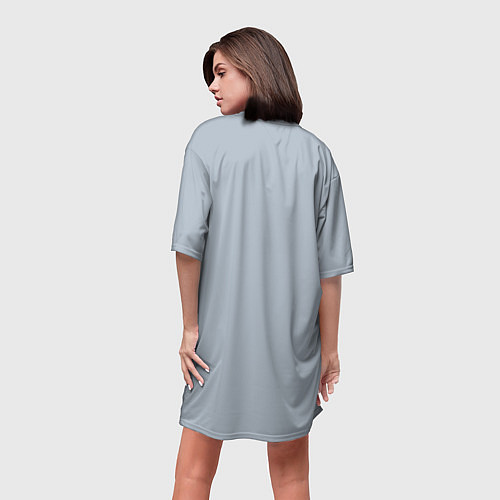 Женская длинная футболка Энид и Венсдей / 3D-принт – фото 4