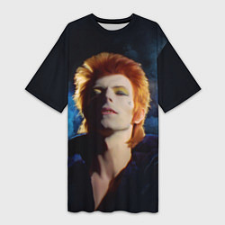 Женская длинная футболка David Bowie - Jean Genie