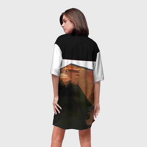 Женская длинная футболка Шестой лесничий - Алиса / 3D-принт – фото 4